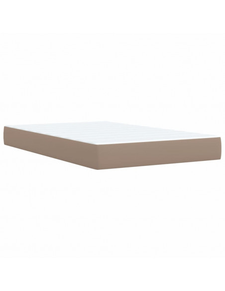 Giroletto a Molle con Materasso Cappuccino 120x200cm Similpelle