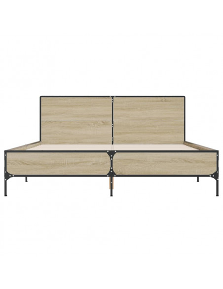 Giroletto Rovere Sonoma 160x200 cm in Legno Multistrato Metallo