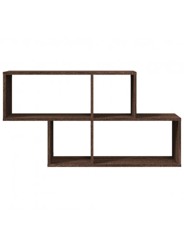 Scaffale a Muro Rovere Marrone 100x20x53cm in Legno Multistrato