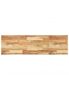 Ripiano a Parete 140x40x2cm Legno Massello Acacia Rifinito Olio 2