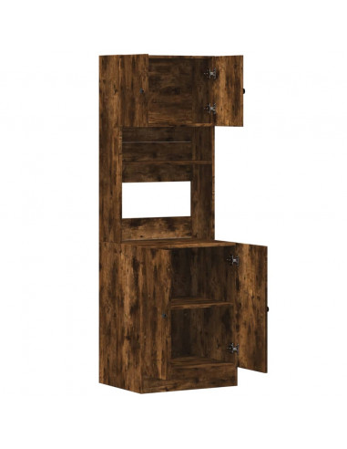 Mobile da Cucina Rovere Fumo 60x50x180 cm in Legno Multistrato