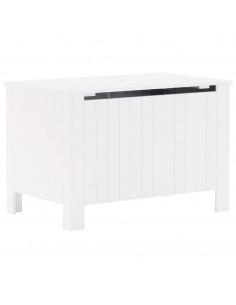 Contenitore con Coperchio RANA Bianco 80x49x54 cm Massello Pino 2