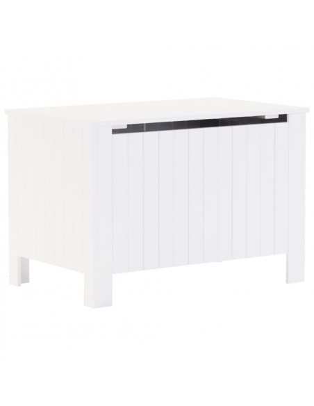 Contenitore con Coperchio RANA Bianco 80x49x54 cm Massello Pino