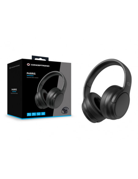 Conceptronic PARRIS03B cuffia e auricolare Con cavo e senza cavo A Padiglione Musica e Chiamate Bluetooth Nero