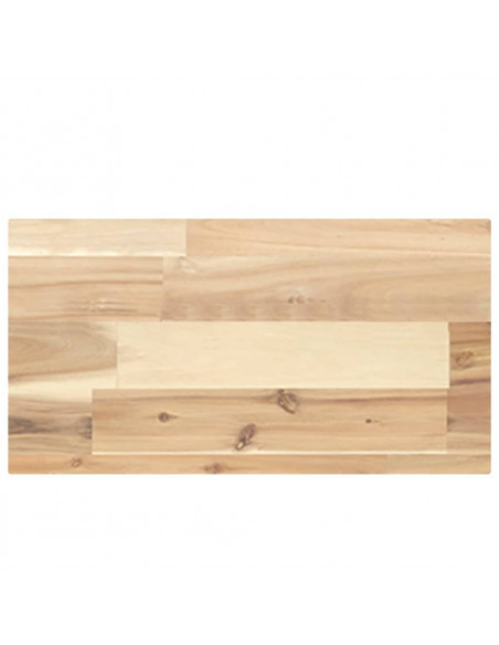 Ripiano a Parete 60x20x4 cm Legno Massello Acacia Non Trattato