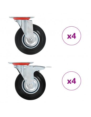 Ruote Girevoli 8 pz 125 mm
