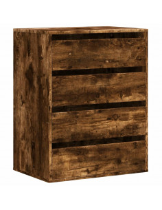 Cassettiera Angolare Rovere Fumo 60x41x76cm Legno Multistrato 2