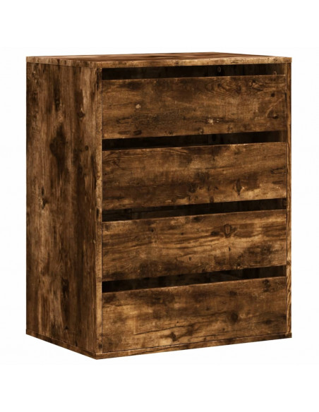 Cassettiera Angolare Rovere Fumo 60x41x76cm Legno Multistrato