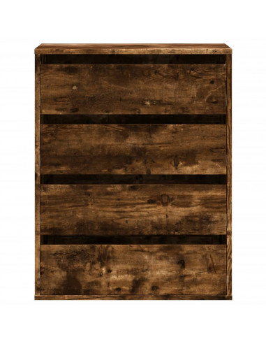 Cassettiera Angolare Rovere Fumo 60x41x76cm Legno Multistrato