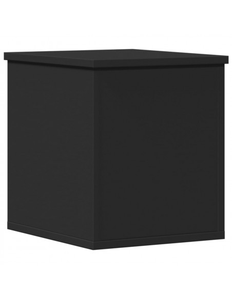 Contenitore Portaoggetti Nero 30x35x35 cm in Truciolato