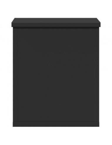 Contenitore Portaoggetti Nero 30x35x35 cm in Truciolato