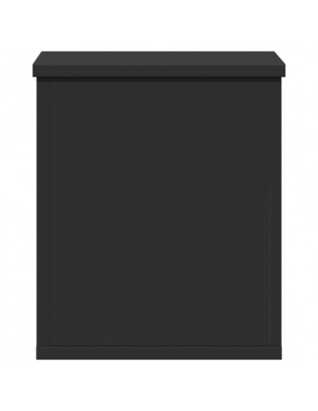 Contenitore Portaoggetti Nero 30x35x35 cm in Truciolato