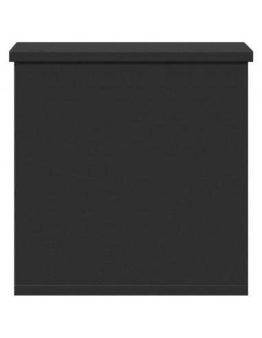 Contenitore Portaoggetti Nero 30x35x35 cm in Truciolato