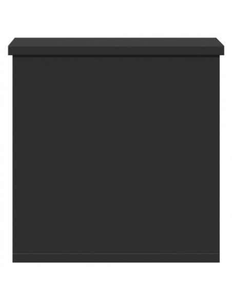 Contenitore Portaoggetti Nero 30x35x35 cm in Truciolato