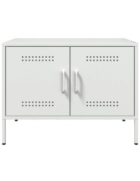 Mobili TV 2pz Bianchi 68x39x50,5 cm in Acciaio