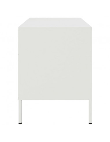 Mobili TV 2pz Bianchi 68x39x50,5 cm in Acciaio