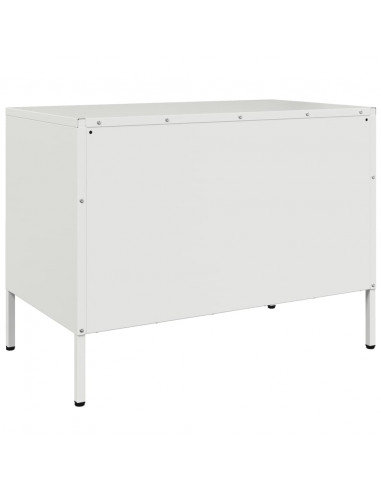 Mobili TV 2pz Bianchi 68x39x50,5 cm in Acciaio