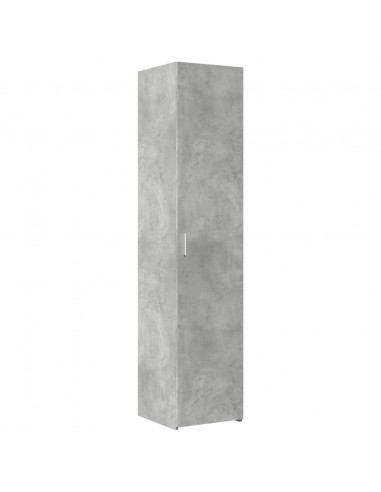 Credenza Grigio Cemento 40x42,5x185 cm in Legno Multistrato