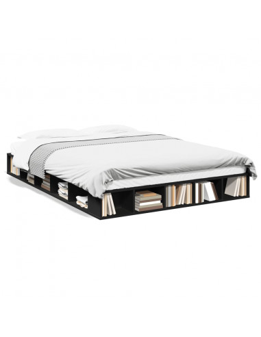 Giroletto Nero 140x200 cm in Legno Multistrato