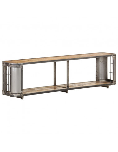 Mobile Porta TV 150x30x40 cm in Legno Massello di Mango