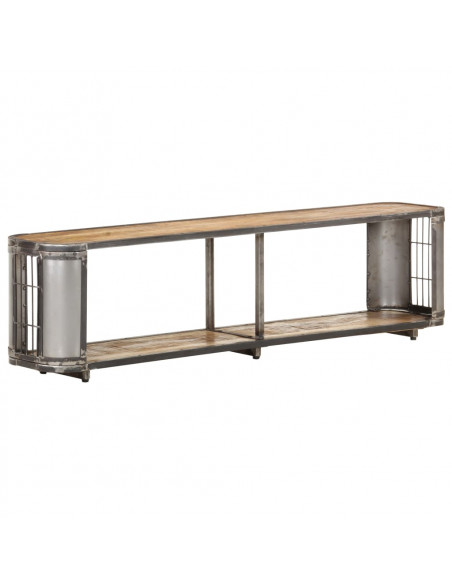 Mobile Porta TV 150x30x40 cm in Legno Massello di Mango