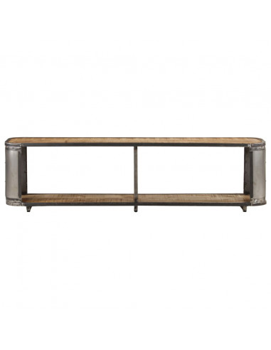 Mobile Porta TV 150x30x40 cm in Legno Massello di Mango