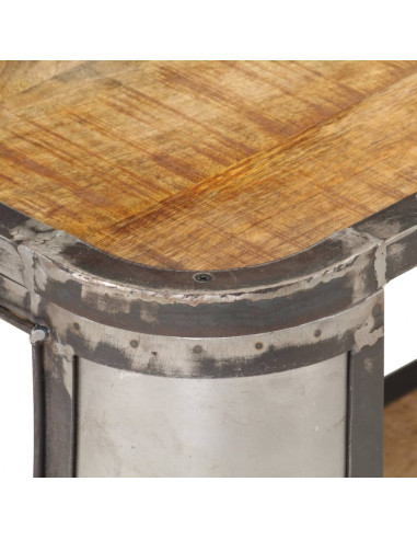 Mobile Porta TV 150x30x40 cm in Legno Massello di Mango