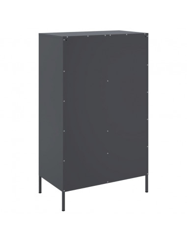 Credenza Antracite 68x39x113 cm in Acciaio