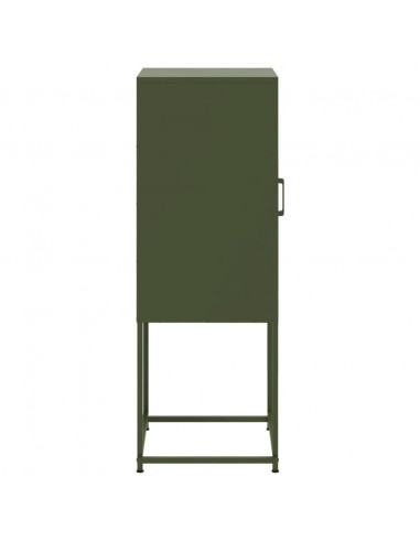 Credenza Verde Oliva 36x39x107 cm in Acciaio