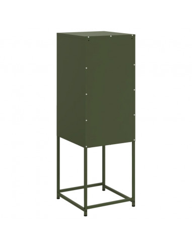 Credenza Verde Oliva 36x39x107 cm in Acciaio