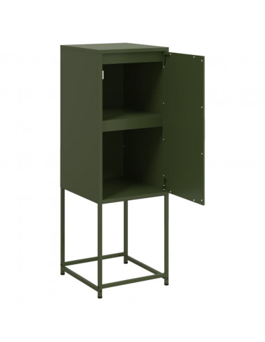 Credenza Verde Oliva 36x39x107 cm in Acciaio