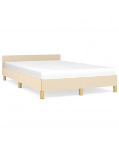 Giroletto con Testiera Crema 120x200 cm in Tessuto 2