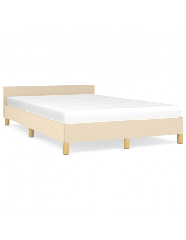 Giroletto con Testiera Crema 120x200 cm in Tessuto