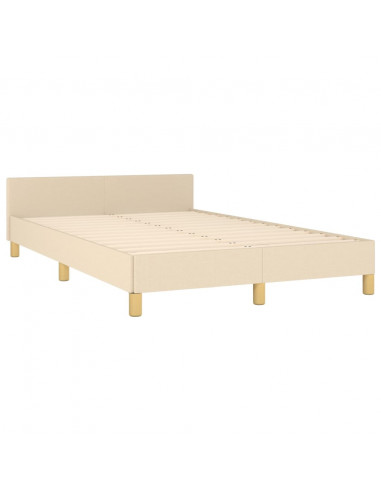 Giroletto con Testiera Crema 120x200 cm in Tessuto