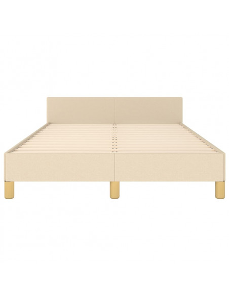 Giroletto con Testiera Crema 120x200 cm in Tessuto