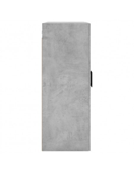 Mobile a Parete Grigio Cemento 69,5x34x90 cm
