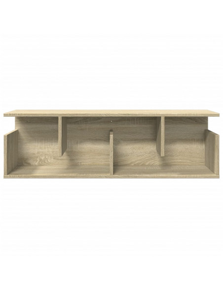 Mobile a Parete 100x20x30 cm Rovere Sonoma in Legno Multistrato