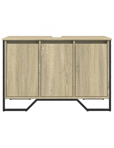 Mobile Lavabo Bagno Rovere Sonoma 91x35x60 cm in Truciolato