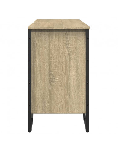 Mobile Lavabo Bagno Rovere Sonoma 91x35x60 cm in Truciolato