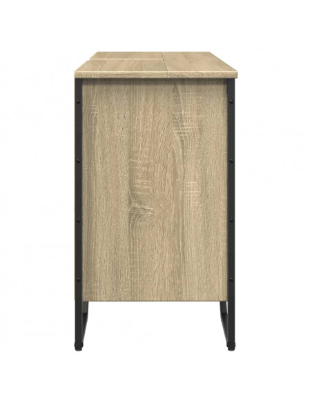 Mobile Lavabo Bagno Rovere Sonoma 91x35x60 cm in Truciolato