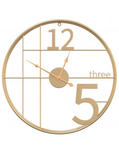 Orologio da Parete Oro Ø50 cm in Ferro 2