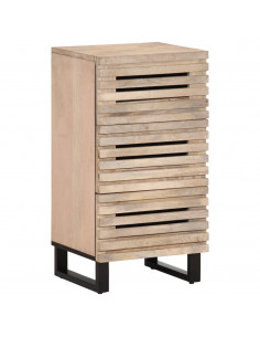 Credenza 40x34x75 cm in Legno Massello di Mango 2