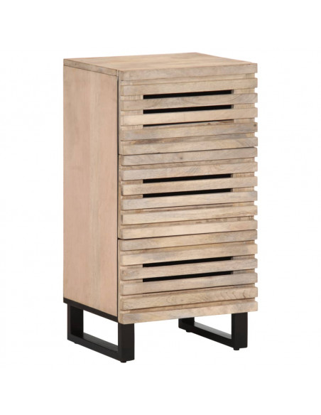 Credenza 40x34x75 cm in Legno Massello di Mango