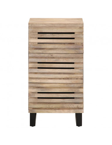 Credenza 40x34x75 cm in Legno Massello di Mango