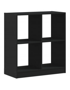 Libreria Nera 68,5x32x75 cm in Legno Multistrato 2
