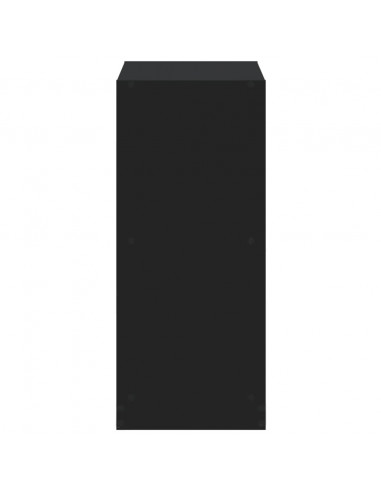 Libreria Nera 68,5x32x75 cm in Legno Multistrato