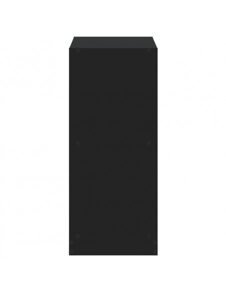 Libreria Nera 68,5x32x75 cm in Legno Multistrato