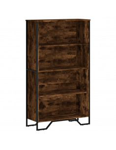 Libreria Rovere Fumo 80x31x137,5 cm in Truciolato 2