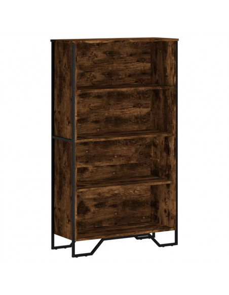 Libreria Rovere Fumo 80x31x137,5 cm in Truciolato