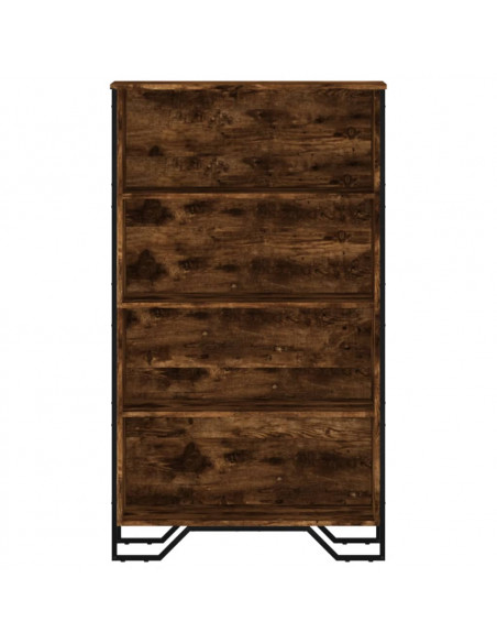 Libreria Rovere Fumo 80x31x137,5 cm in Truciolato